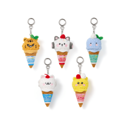 [WV] LE SSERAFIM - PLUSH KEYRING (ICE CREAM ver.) - [FIM'S CLUB X EARP EARP]