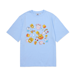 [WV] LE SSERAFIM - S/S T-SHIRT (sky blue) - [FIM'S CLUB X EARP EARP]
