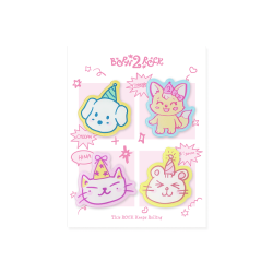 [WV] QWER - Acrylic Magnet Set (4 Pieces) - Born2Rock Popup