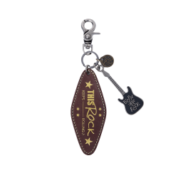 [WV] QWER - Leather Keyring (Brown) - Born2Rock Popup