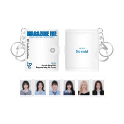 [StarshipKR]＜MAGAZINE IVE＞ MINI BOOK PVC KEYRING + ID PHOTO SET