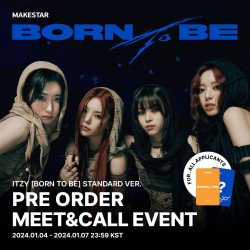 [Makestar] ITZY - [BORN TO BE] (STANDARD VER) [VC/FS]